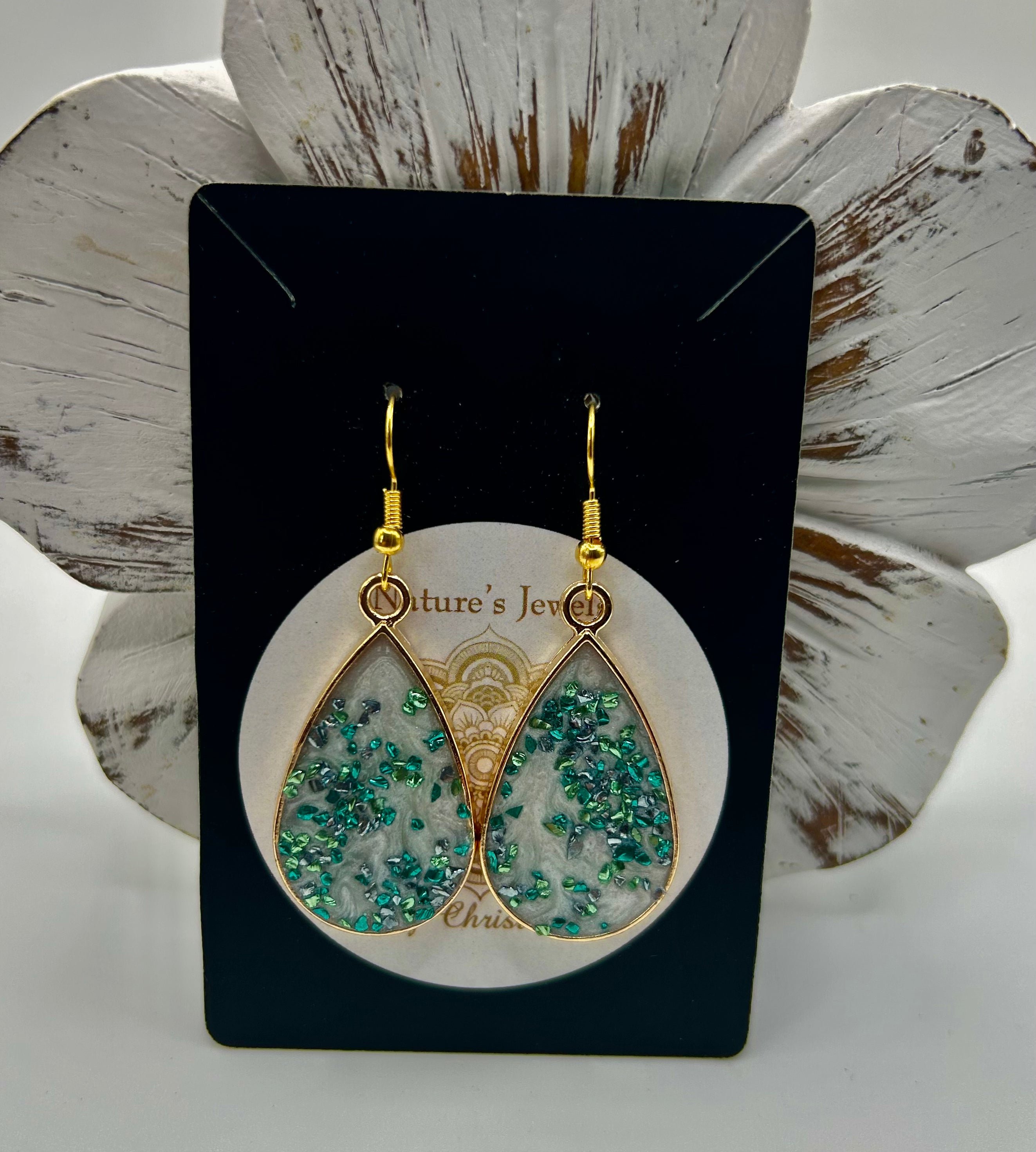 Sea Glass Sparkle Gold