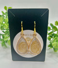 Champagne swirl teardrop