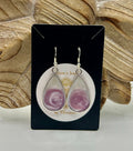 Amethyst swirl teardrop