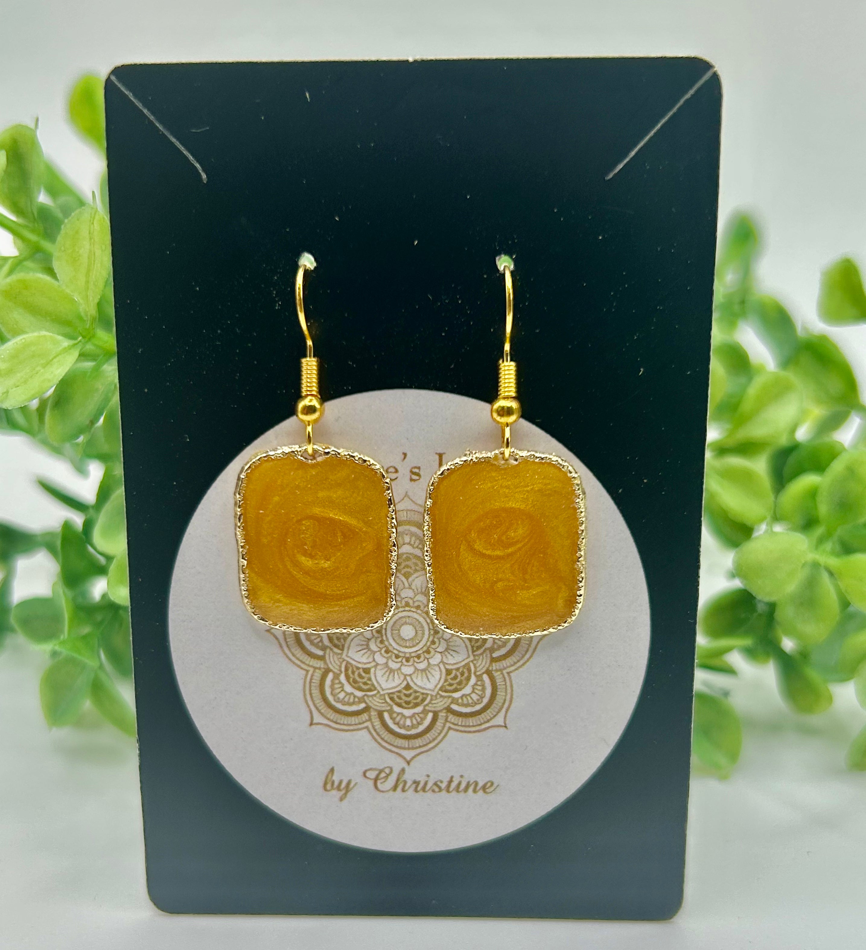 Butterscotch swirl rectangular