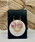 Amethyst swirl small gold