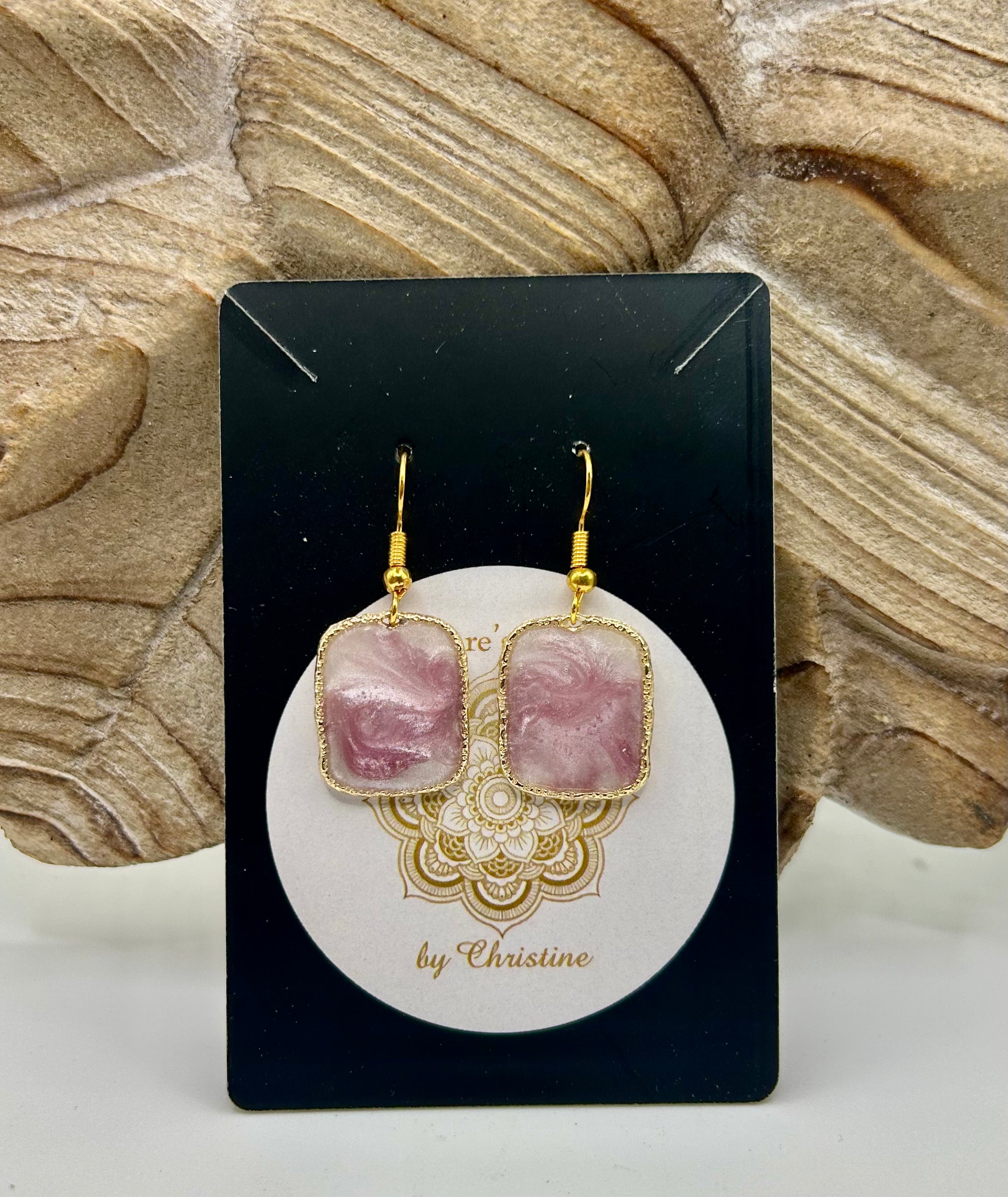 Amethyst swirl small gold